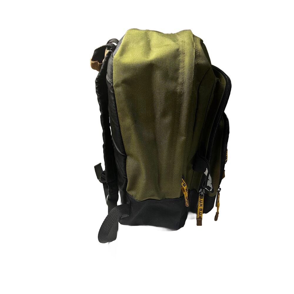 Vintage 1990's B.U.M Equipment Green/Black Backpack - Picture 2 of 5